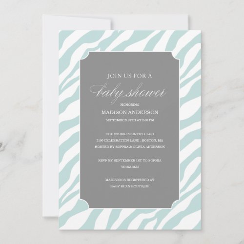 SAFARI CHIC SHOWER | BABY SHOWER INVITATIONS