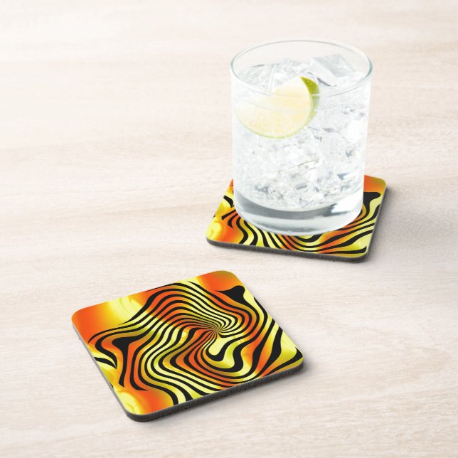 Safari Color Beverage Coaster (Right Side)