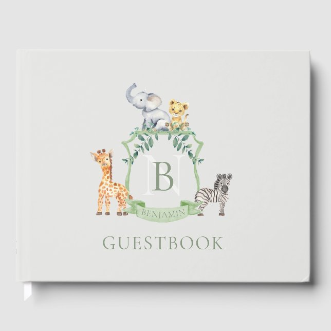 Safari Crest Guest Book (Front)