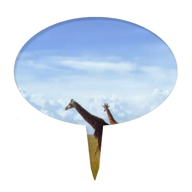 Safari Dining: Nairobi Park Home Kitchen Accessori Cake Topper (Front)