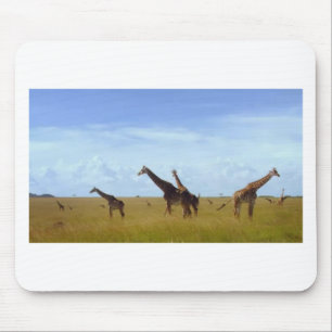 Safari Dining: Nairobi Park Home Kitchen Accessori Mouse Pad