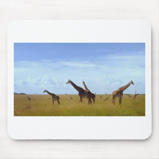 Safari Dining: Nairobi Park Home Kitchen Accessori Mouse Pad (Front)