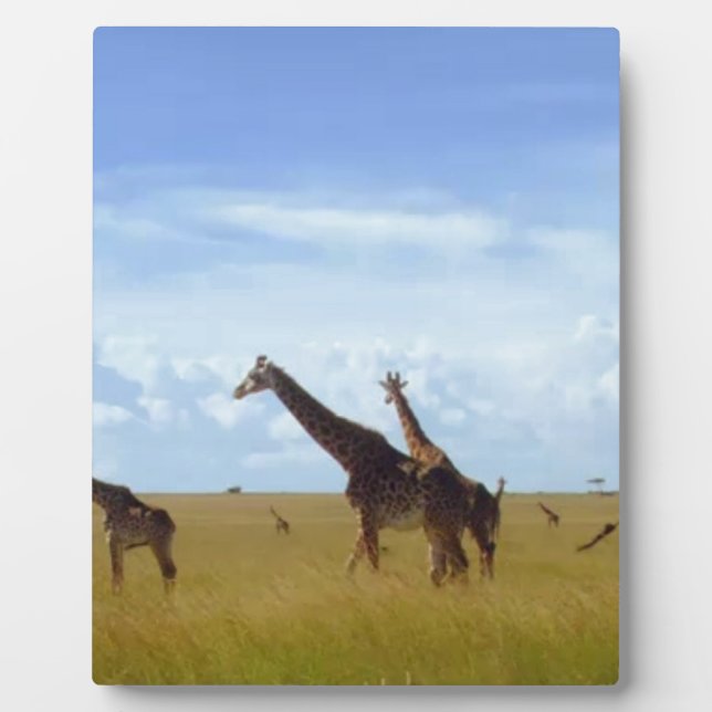 Safari Dining: Nairobi Park Home Kitchen Accessori Plaque (Front)