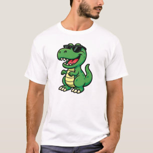 Safari dinosaur with Cool Shades T-Shirt