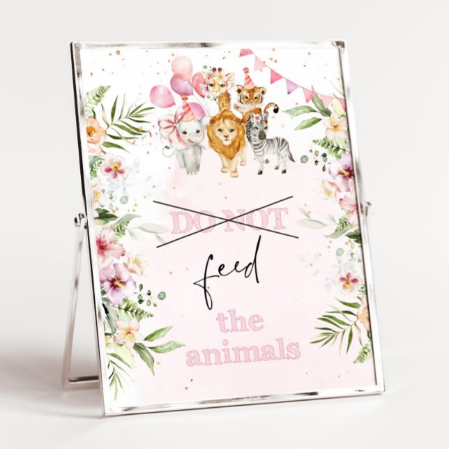 Safari do not feed the animals birthday poster (Creator Uploaded)