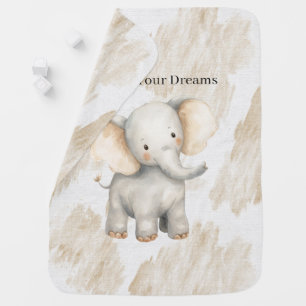 Safari Elephant Baby Blanket