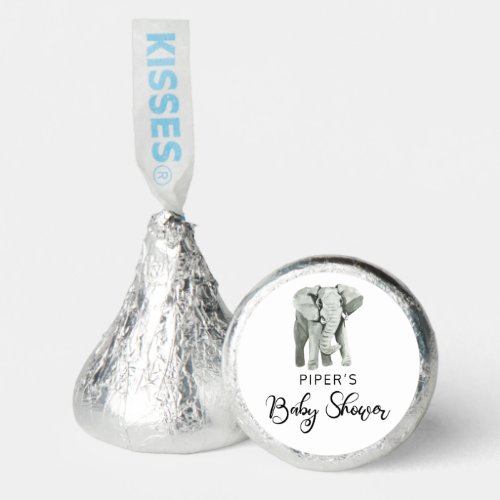 Safari Elephant Baby Shower Hersheys Kisses