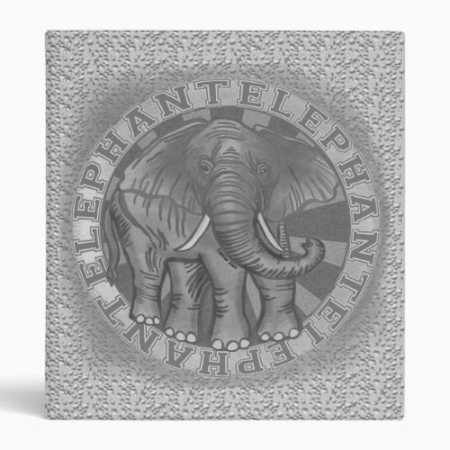 Safari Elephant custom name binder 