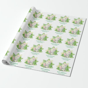 Safari Elephant Wrapping Paper