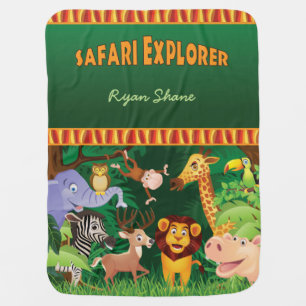 Safari Explorer Baby Blanket