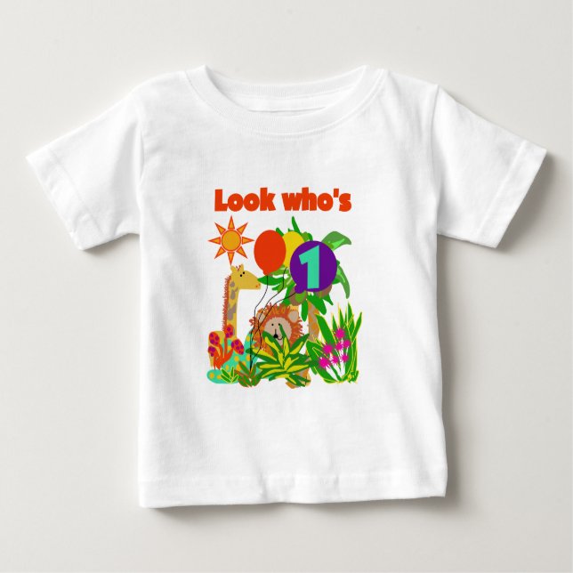 Safari First Birthday Tshirts and Gifts (Front)