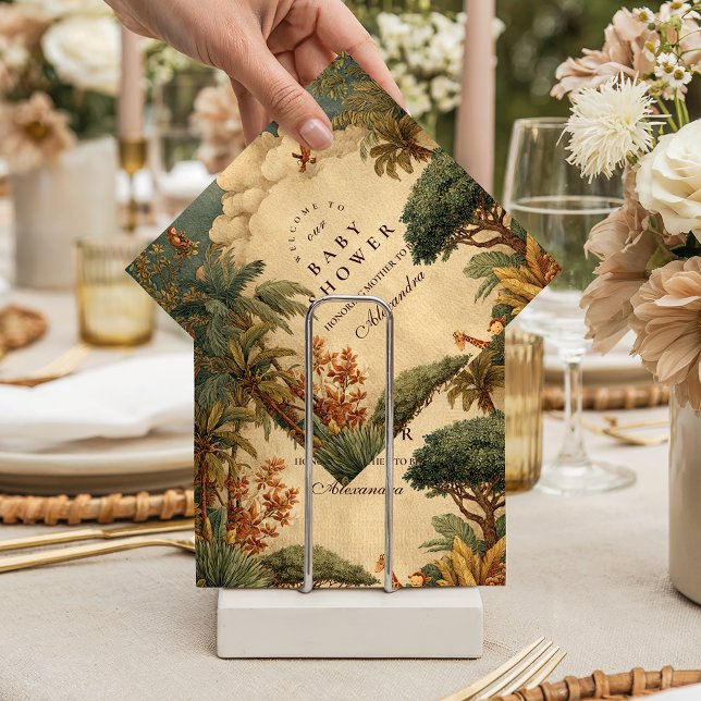 Safari Foliage & Friends Baby Shower Napkins (Creator Uploaded)