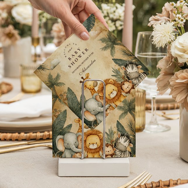 Safari Forest Creatures Baby Shower Napkins (Creator Uploaded)