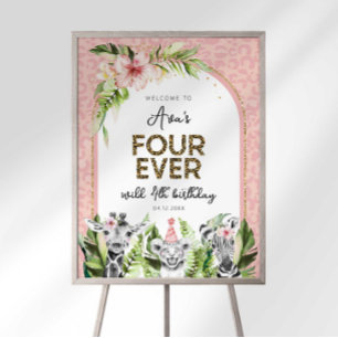 Safari Four Ever Wild Welcome Sign