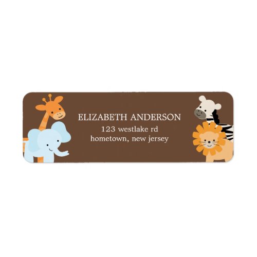 Safari Friends Address Labels