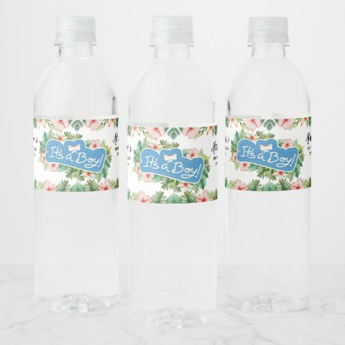 Safari Friends  Baby Shower Water Bottle Labels