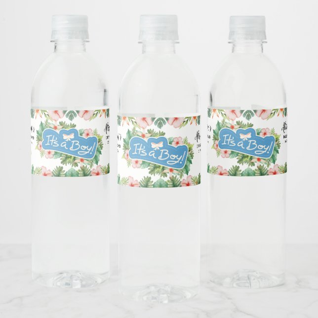 Safari Friends | Baby Shower Water Bottle Labels (Bottles)