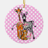 Cheetah Mom and Cub Ornament