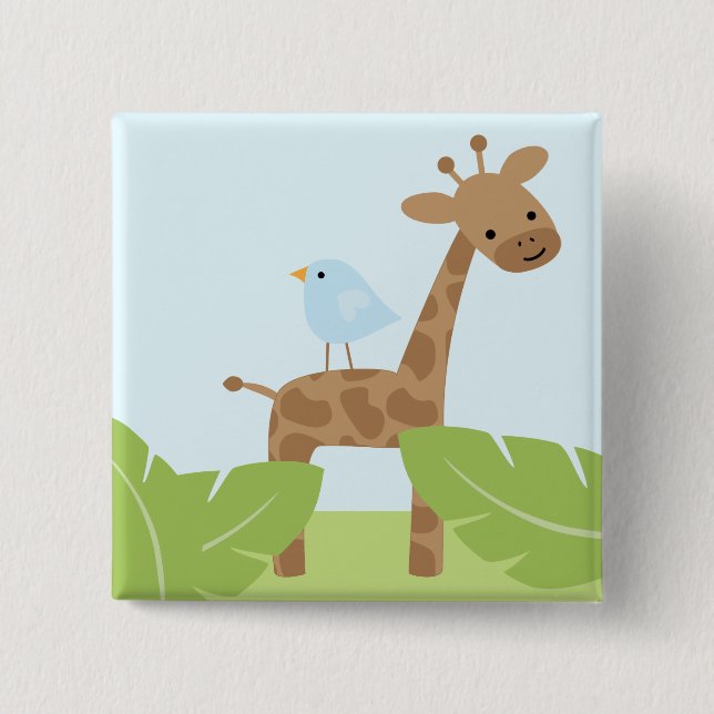 Safari Friends Pinback Button (Front)