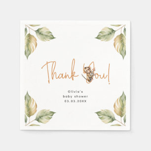 Safari Gender Neutral Baby Shower Napkins