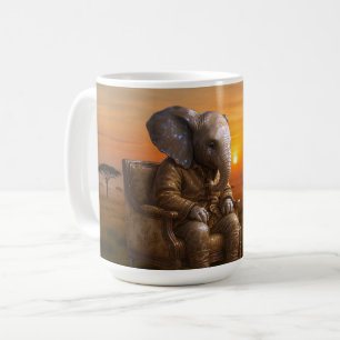 Safari Gentleman Elephant Coffee Mug