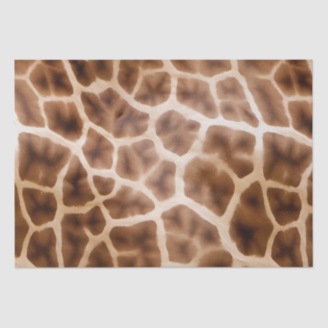 Safari Giraffe Large Print Tissue Paper (Front)