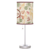 Safari Giraffe & Palm Leaves Nursery Table Lamp (Right)