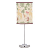 Safari Giraffe & Palm Leaves Nursery Table Lamp (Back)