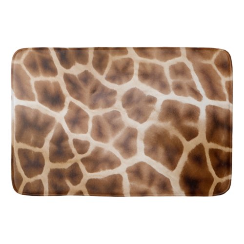 Safari Giraffe Print Bath Mat