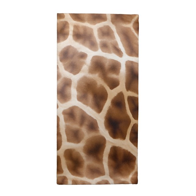 Safari Giraffe Print Cloth Napkin (Half Fold)