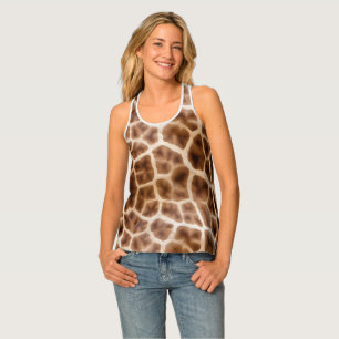 Safari Giraffe Print Tank Top