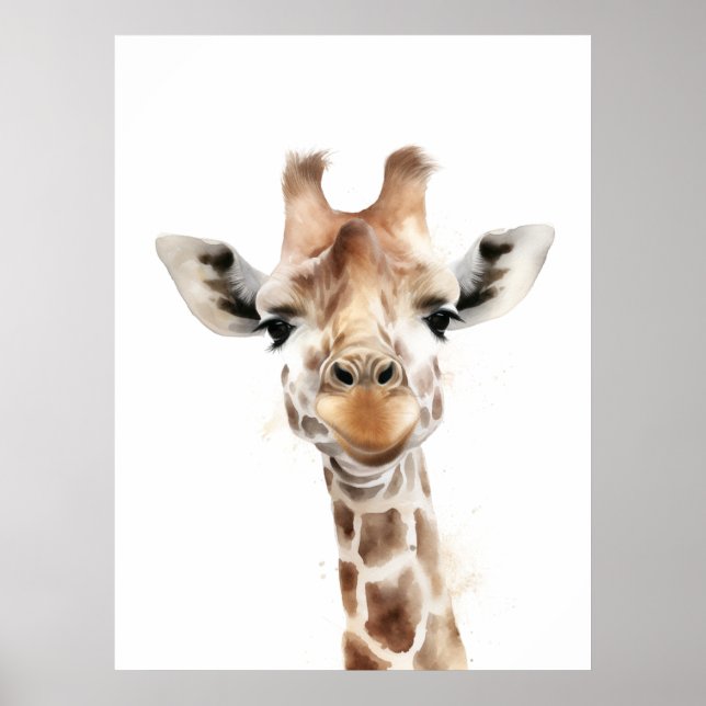 Safari Giraffe Wall Art (Front)