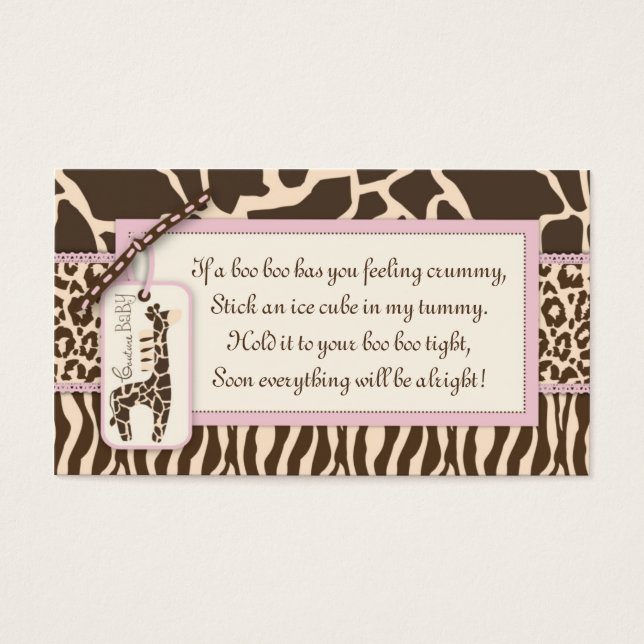Safari Girl Gift Tag B3 (Front)