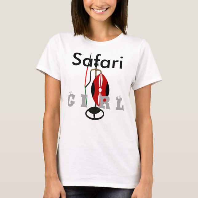Safari Girl Kenya Hakuna Matata Tshirt (Front)