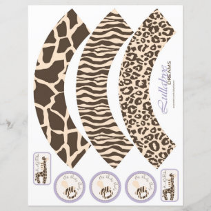 Safari Girl LAV Cupcake Wrappers