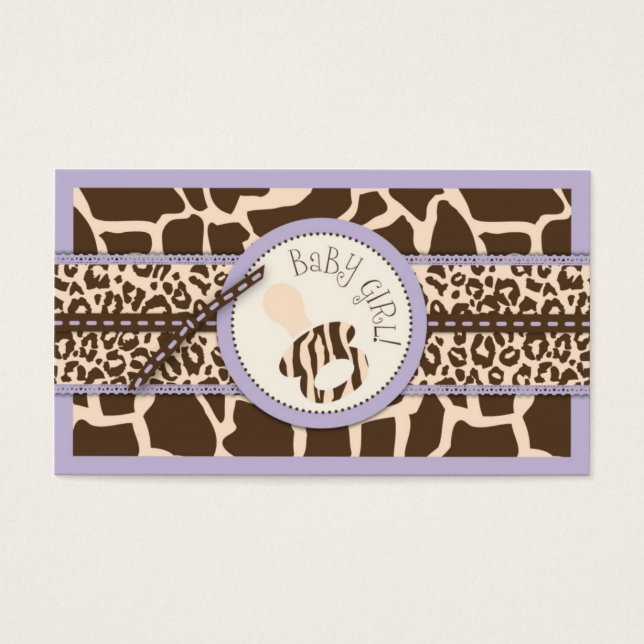 Safari Girl LAV Gift Tag 2 (Front)