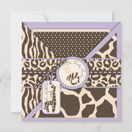 Safari Girl LAV Invitation Square 2