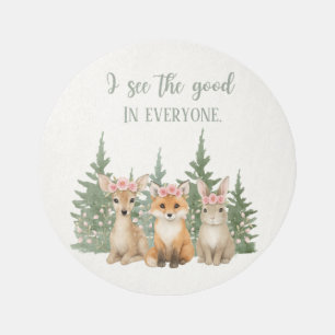 Safari Girl Nursery Inspirational Rug