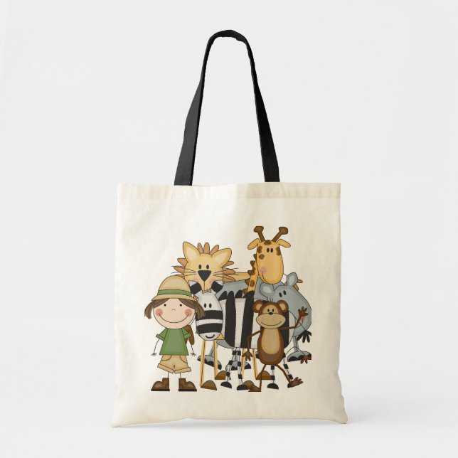 Safari Girl T-shirts and Gifts Tote Bag (Front)