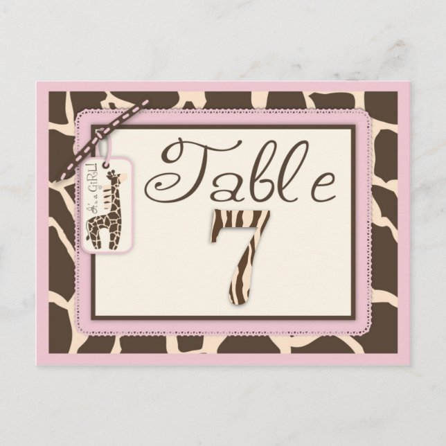 Safari Girl Table Postcard 7 (Front)
