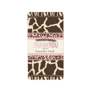 Safari Girl TY Mini Candy Bar Label