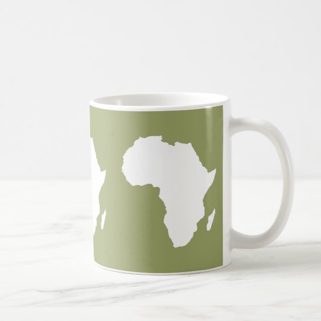 Safari Green Audacious Africa Coffee Mug (Right)