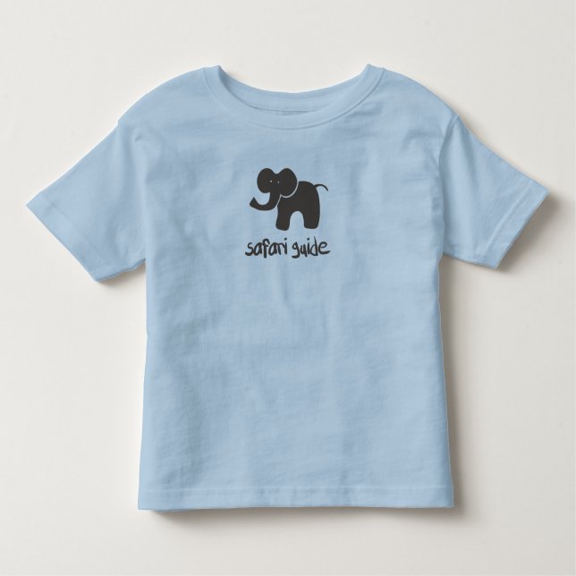 Safari Guide: Elephant Toddler T-shirt (Front)