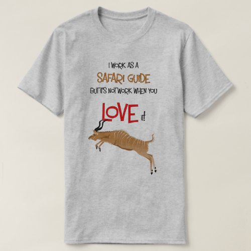 Safari Guide Kudu Tshirt