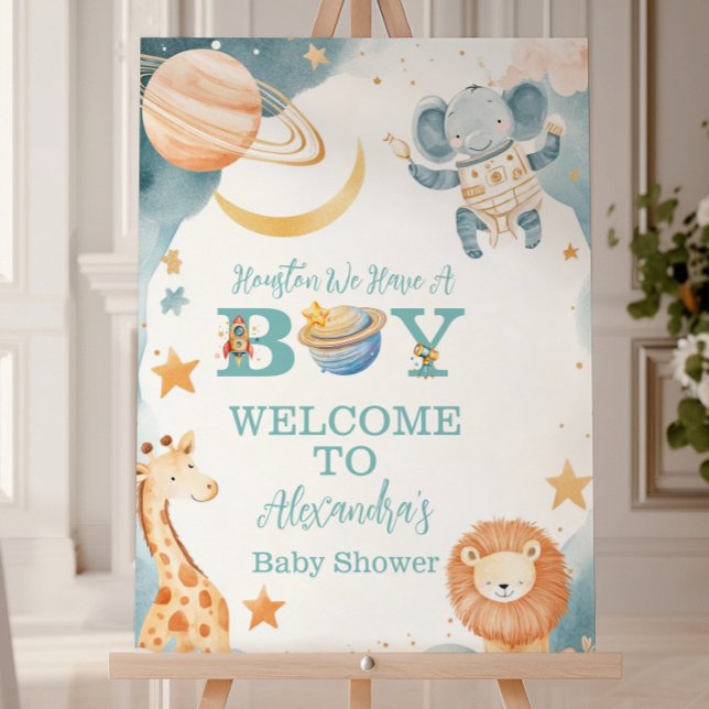 Safari Houston We Have A Boy Outer Space  Foam Board (Creator Uploaded)