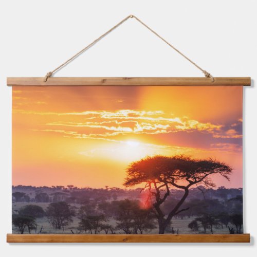 Safari in the Serengeti National Park Hanging Tapestry