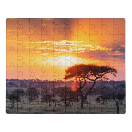 Safari in the Serengeti National Park Jigsaw Puzzle