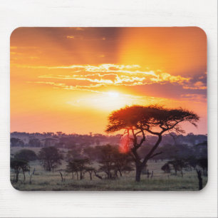 Safari in the Serengeti National Park Mouse Pad