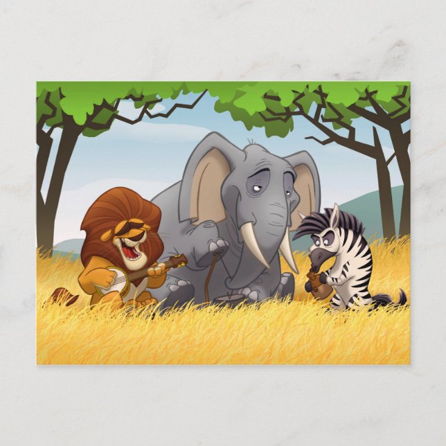 Safari Jug Band Postcard (Front)