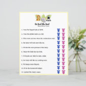 Safari Jungle Animal Baby Shower He Said She Said (Standing Front)